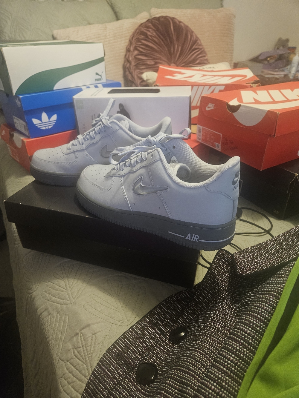 Nike Air Force 1 Low — Light Grey with Dark Grey Sole